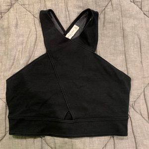 Abercrombie & Fitch Black Crop Top